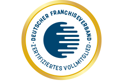 Ein A certificate from the German Franchise Association, which designates RohrStar as a certified full member